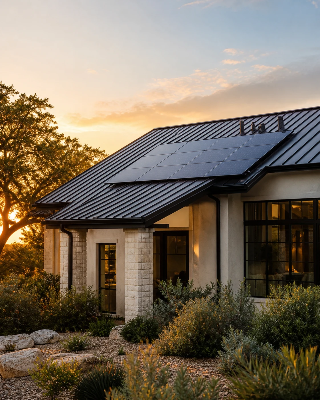 Techo de Impact preparado para energía solar en Texas